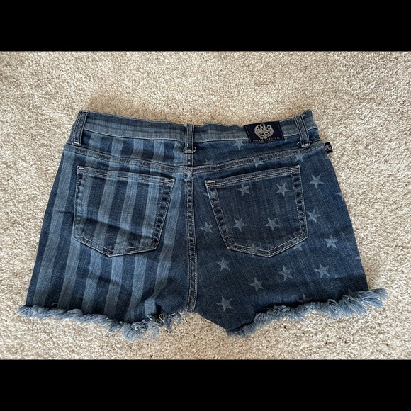 Rock & Republic Lolita USA Flag Shorts Size 10 - Picture 2 of 9